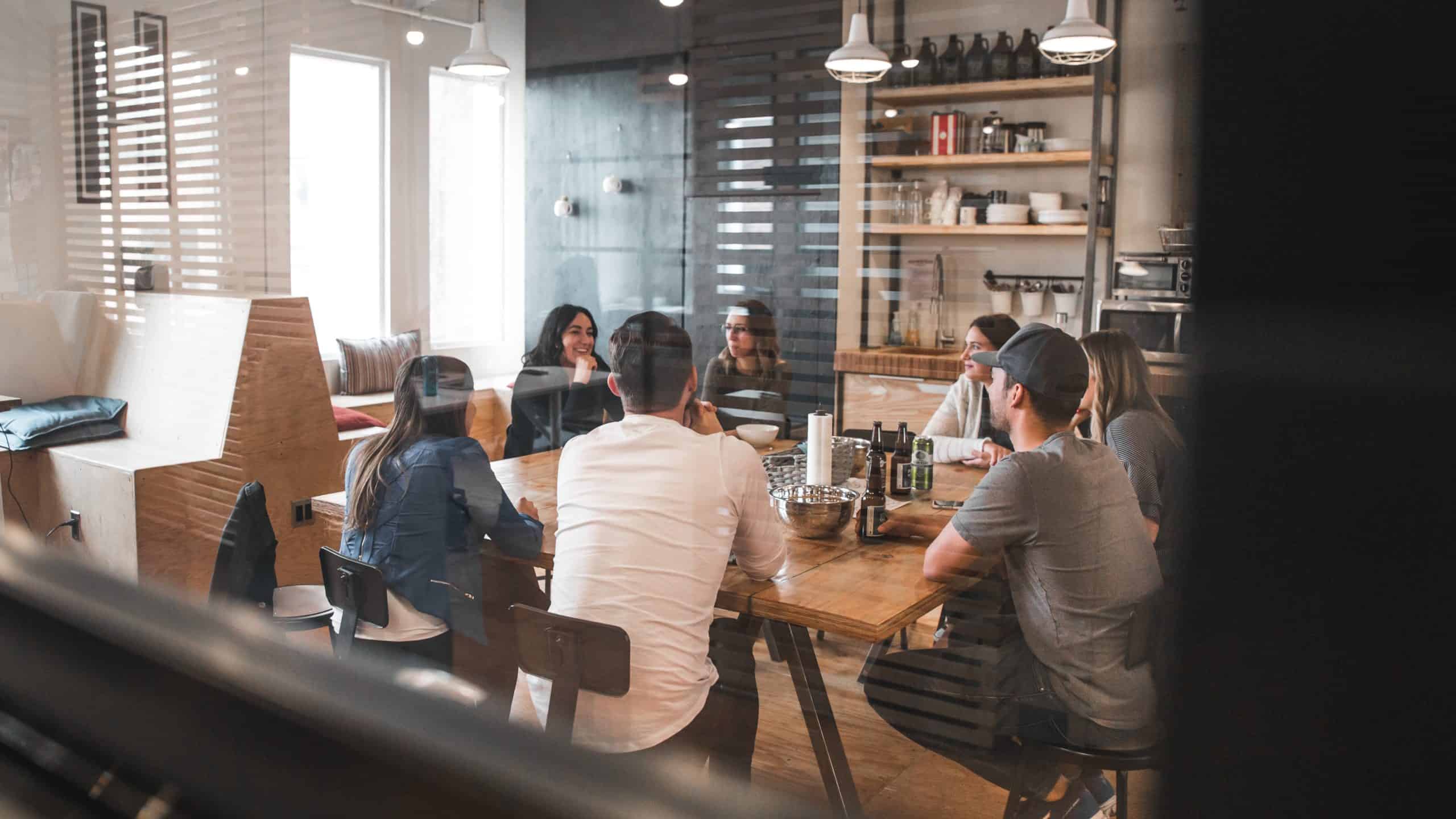 Team of people in a meeting